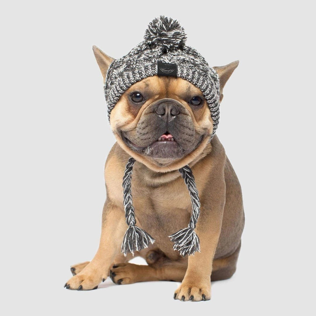 Gorro de punto con pompón para perro pequeño (foto del fabricante)